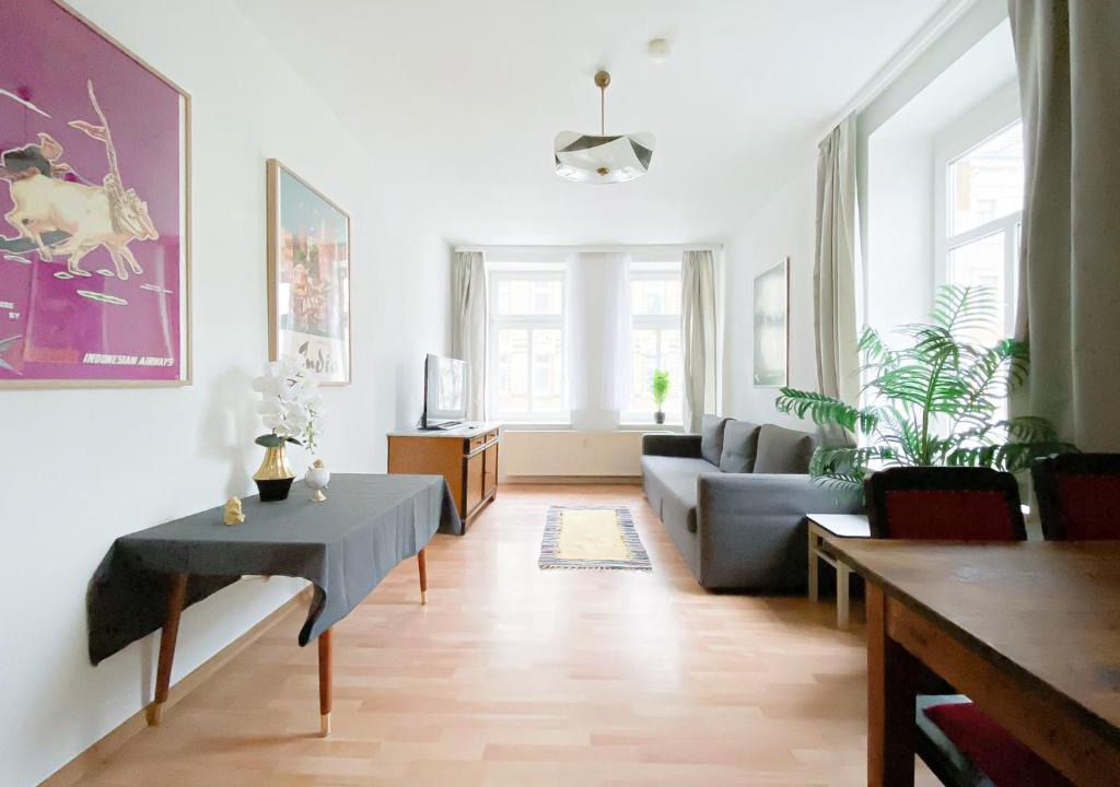 Plagwitz Apartment | Stilvolle 2 Zimmer Wohnung mit Küche, TV, Waschmaschine