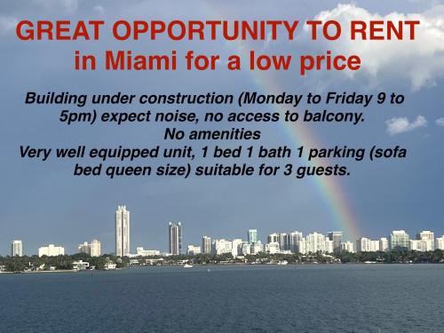North Bay Village Apartment | Unique Water Views, free Parking 1bed 1 bath Rooffornomads 416