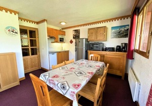 150m from shops, 1st floor, balcony, tv, ski locker, 46m², Les Menuires