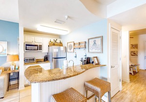 Contemporary condo with lake views, free WiFi and cable, and resort amenities