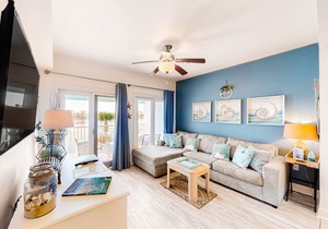 Contemporary condo with lake views, free WiFi and cable, and resort amenities