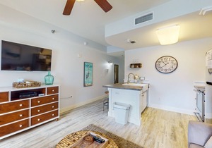 Pretty snowbird condo w/lake views, free WiFi, and full kitchen