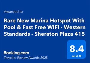 Rare New Marina Hotspot With Pool & Fast Free WIFI - Western Standards - Sheraton Plaza 415