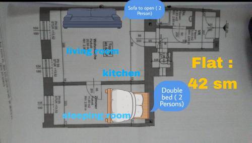 Wahring Apartment | 42 m² Apartment ∙ 5 guests