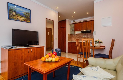 Kastela Apartment | A1 apt with big balcony, sea view, parking and outside fireplace