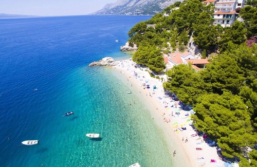 Brela Apartment | Studio flat with balcony and sea view Brela, Makarska (AS-6895-b)