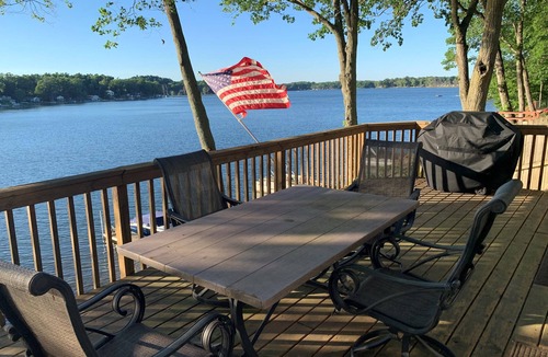 Delton House | Amazing Lakefront Views, Sandy Beachfront: Relax: Recharge: Rejuvenate