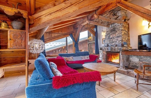 Nancroit Ski Chalet | Chalet, sauna, balcony, fireplace or stove, parking, tv, 125m², Peisey-Vallandry