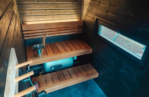 Lampivaara House | Fell Village 4 with a Mountain View, Fireplace, Sauna, Kitchen