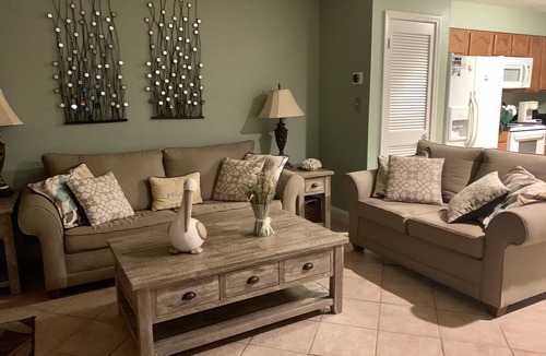 Seacrest Condo | Gulf Front! Spectacular View! 1 Bedroom w Pool & Umbrella/2 chair PRIVATE BEACH
