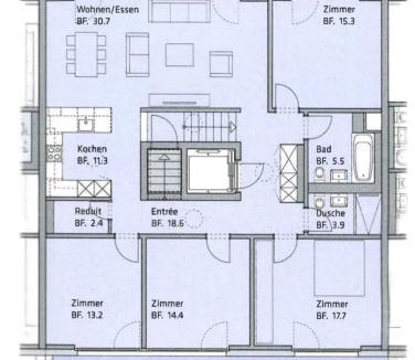 Meilen District House | Helles WG Zimmer 1von4 in fantastischer Attikawohnung