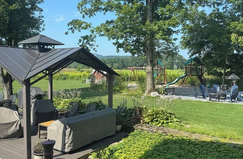 Pittsfield House | Large open floor plan. Private yet close to everything. Lovely meadow views