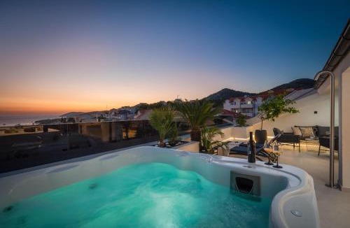 Krizna luka Apartment | Luxury Penthouse Hvar with Jacuzzi & Sea View