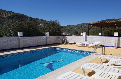 Iznajar Apartment | Luxury Poolside Apartment 1 over looking the Chlorine free Pool and Hot Tub