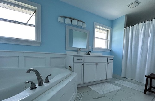 Calverton House | Riverhead Heated Pool Oasis near Lavender Fields, Splish Splash and Tanger Mall