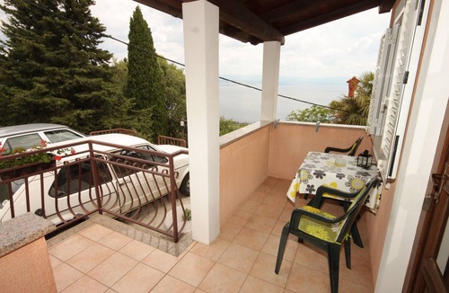 Donji Kraj Apartment | Studio flat with balcony and sea view Kraj, Opatija (AS-7794-a)