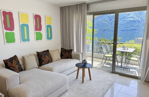 Brissago Apartment | This well-maintained apartment is situated in an attractive location near the ce
