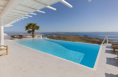 Fanari Villa | Villa Aetherion Mykonos 9 Bedrooms Infinity Pool Sea Views
