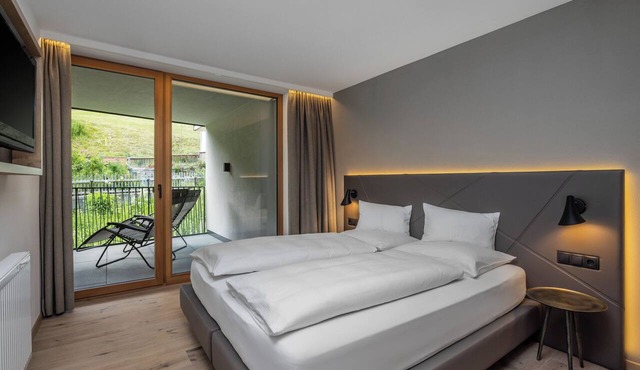 Apartment 1 with use of a swimmingpool and a sauna
