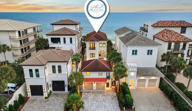 GULF-FRONT w/Private Beach! Private Pool, Hot Tub! Sleeps 24!