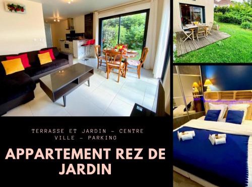 Le Neptune, appartement avec parking et jardin proche université