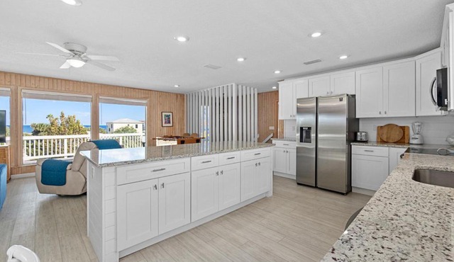 Ocean-View Beach Home Near St. Augustine | Flexible Living Spaces