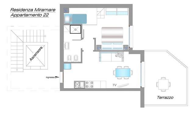 "RESIDENCE MIRAMARE" APARTMENT N. 22