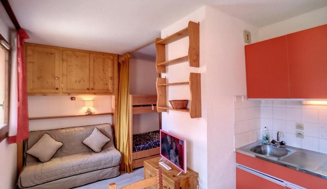 Studio ski aux pieds 3 pers, Les Menuires - FR-1-178-40