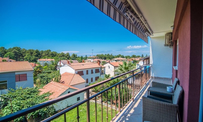 Brulo Apartment | Apartment Lili with covered Balcony near the Beach