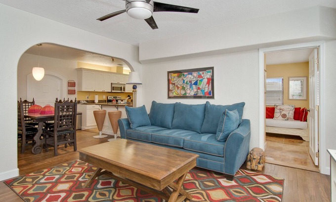 Cocoa Beach House | Beach & Resort Access - Pet Friendly w/Fire Pit, Covered Lanai & BBQ