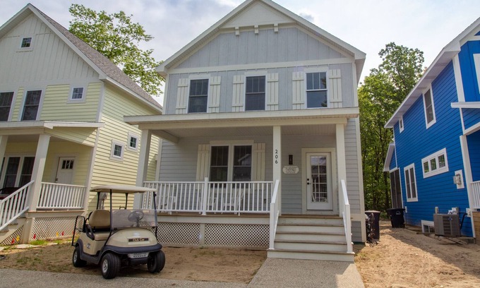 Michigan City House | Dog Friendly Golf Cart included in Beachwalk w/Pool*Beach*Tennis and more!