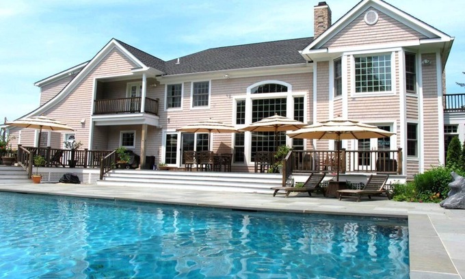 North Sea House | Luxury Waterfront Estate with Sunset Views, Dock, Kayaks & Paddle Board