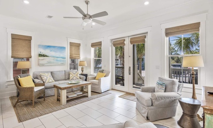 Santa Rosa Beach House | Spend Fall with Us! GULF VIEWS! Surround Sound! Community Pool! Outdoor Kitchen!