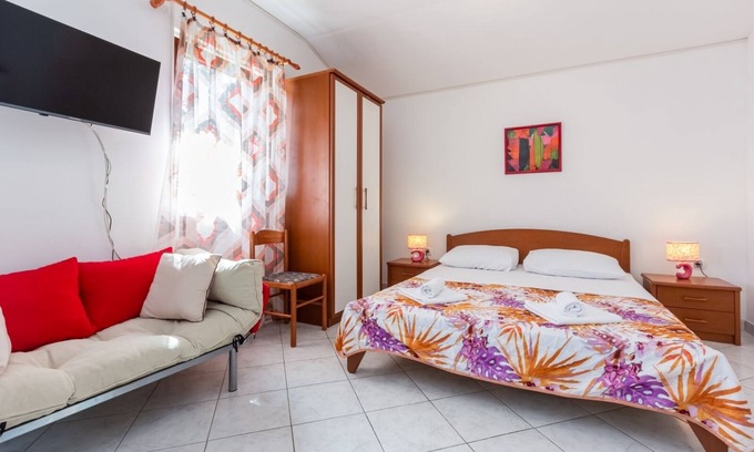 Baska Apartment | Studio apartment in Baška with Seaview, Balcony, Air condition, WIFI (3494-3)