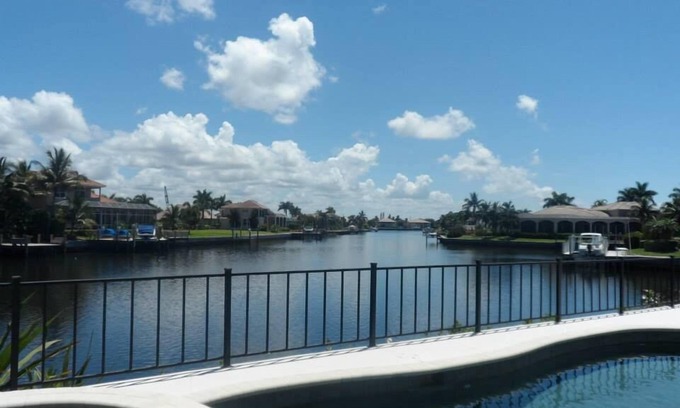 Marco Island House | Waterfront property with stunning views within walking distance to the beach.
