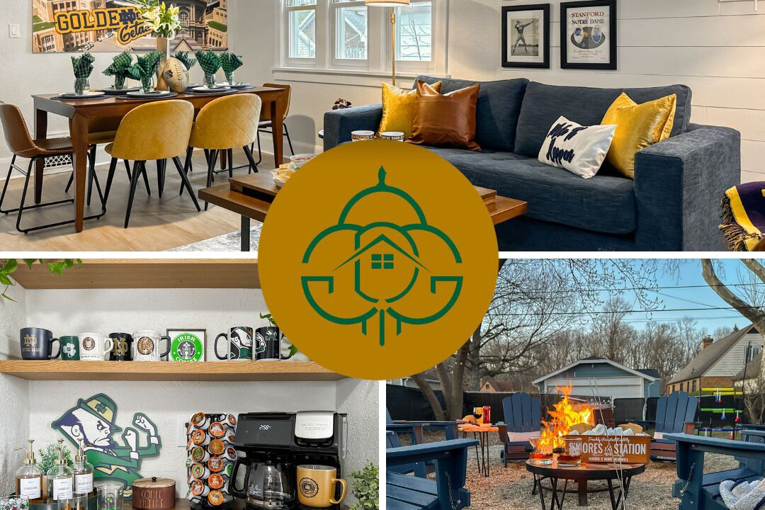 South Bend House | Golden Dome Getaway | Walk to ND | School Spirit!