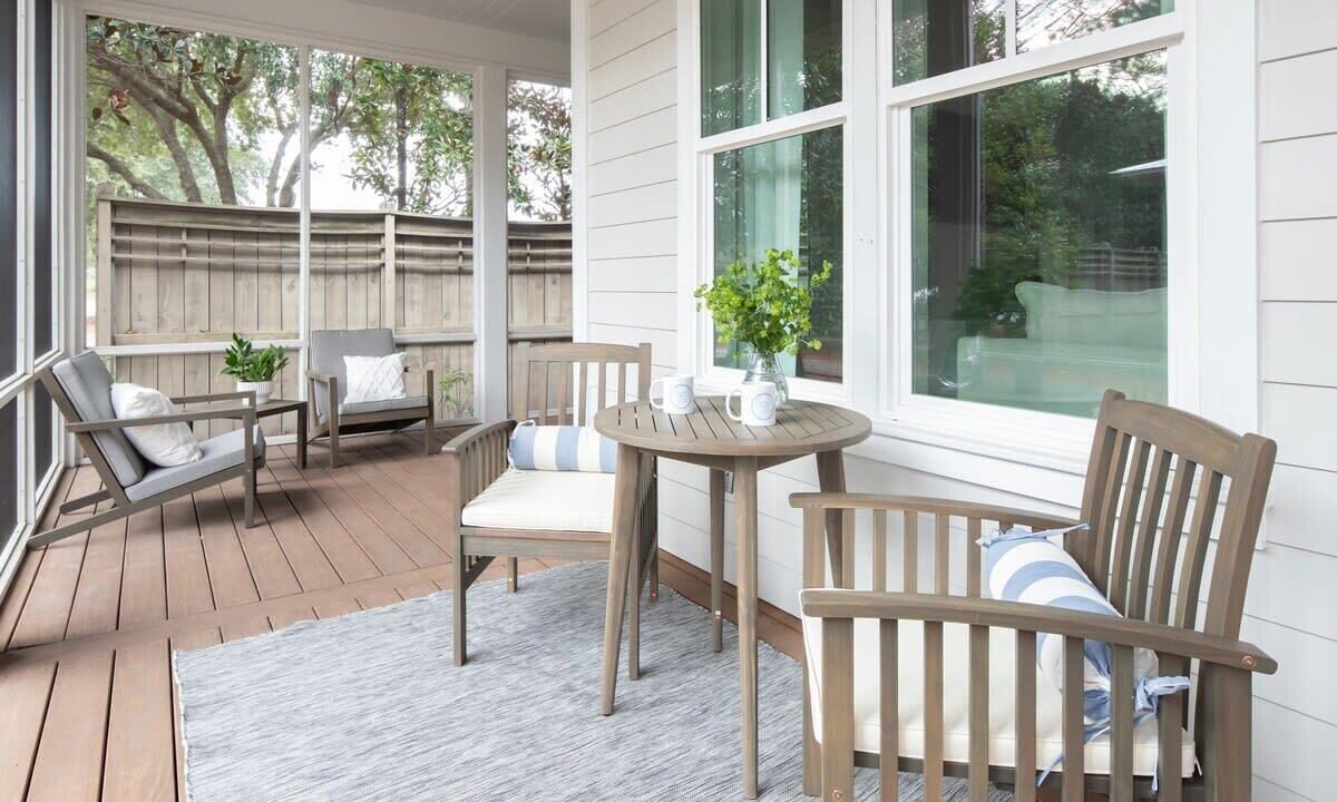 Photo of Patio Balcony in Watercolor