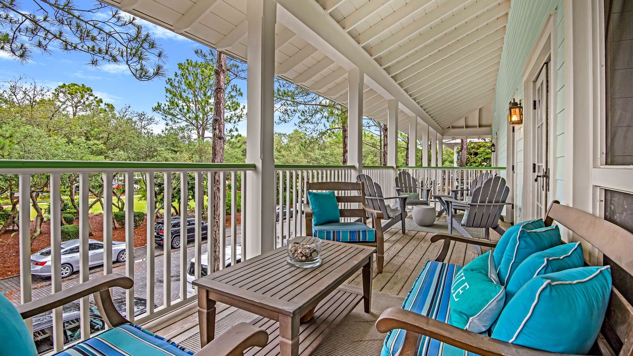 Photo of Patio Balcony in Watercolor