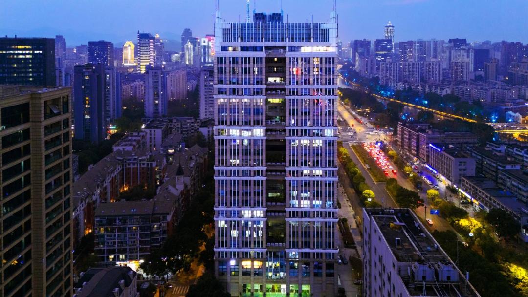 Photo of Buildings in Downtown Hangzhou