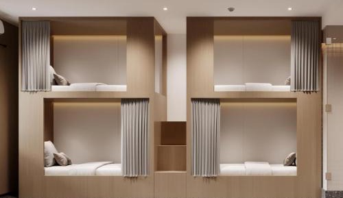 Single Bed in Male Dormitory Room