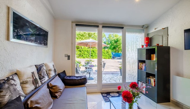 Holiday Apartment "Lou Paradou" with Shared Pool, Private Terrace & Wi-Fi